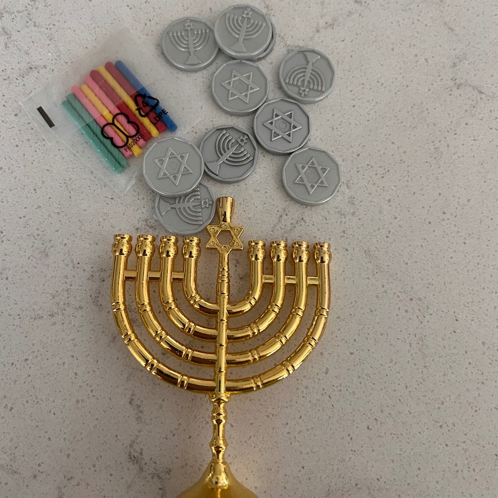 American Girl Gold Menorah New without box